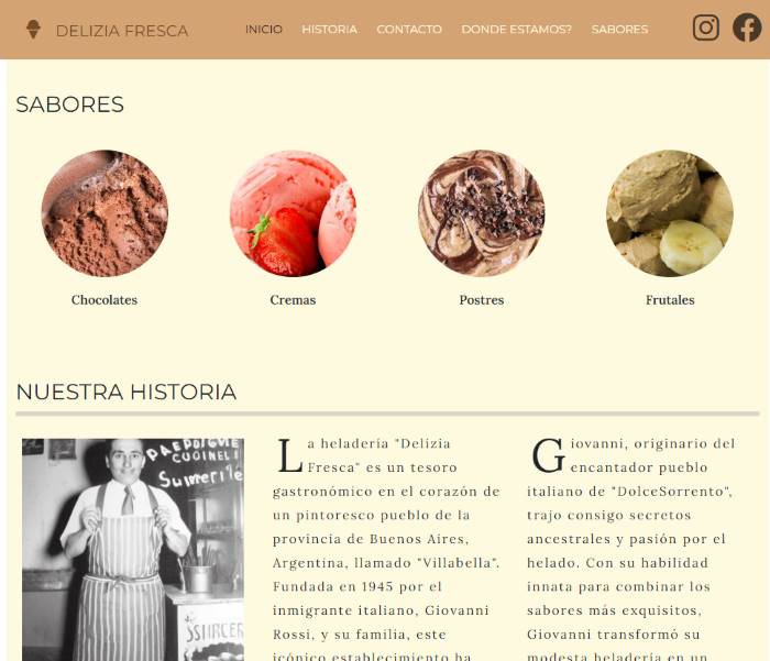 Click para ver mas de Sitio web de heladeria captura de pantalla de la Agenda de contactos con Node.js
