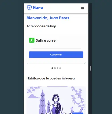 Click para ver mas de ¡Proyecto HaRu - Seguidor de hábitos y rutinas! ✨ captura de pantalla de la Agenda de contactos con Node.js